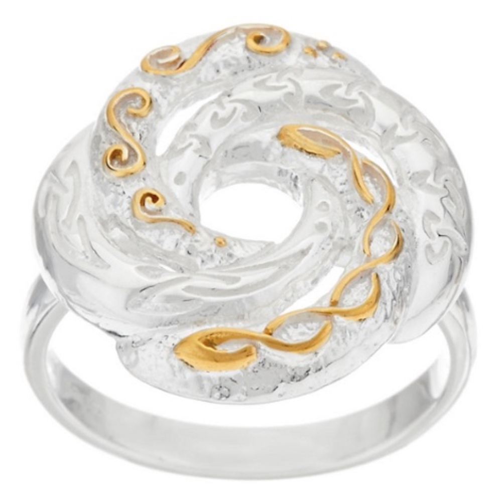 JMH Sterling Silver Love Knot Ring – Size 7